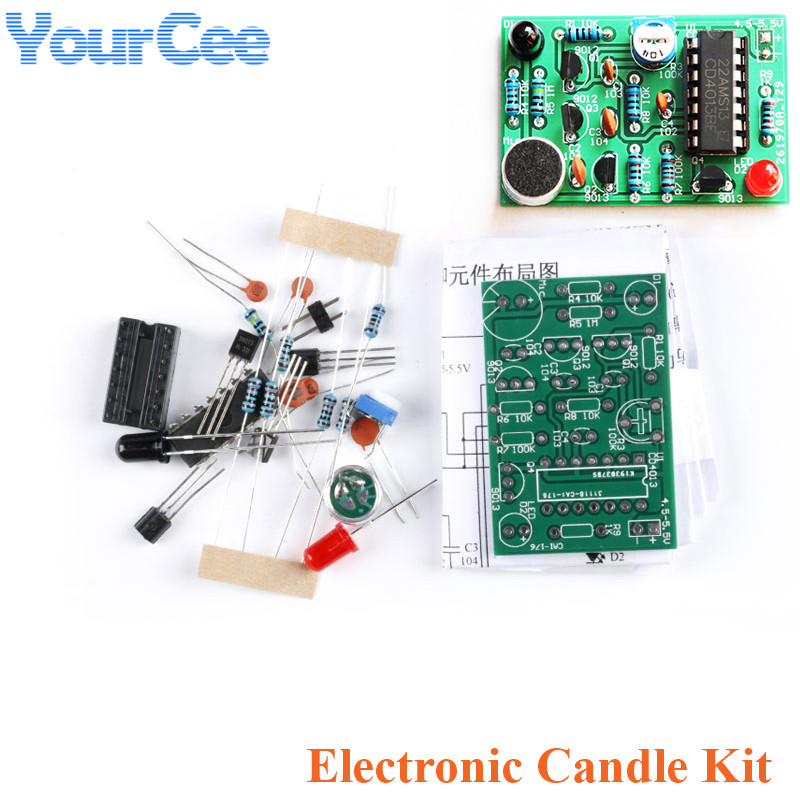 Diy Analog Electronics - Analog elektronik mum ışıkları üfleme kontrol