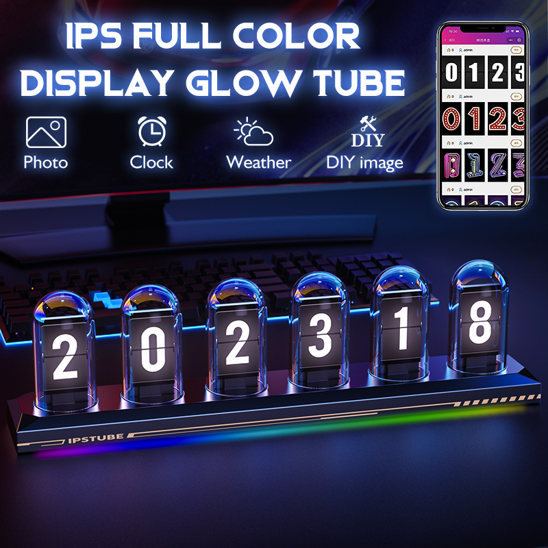 Diy Analog Electronics - RGB kızdırma tüpü saat DIY IPS