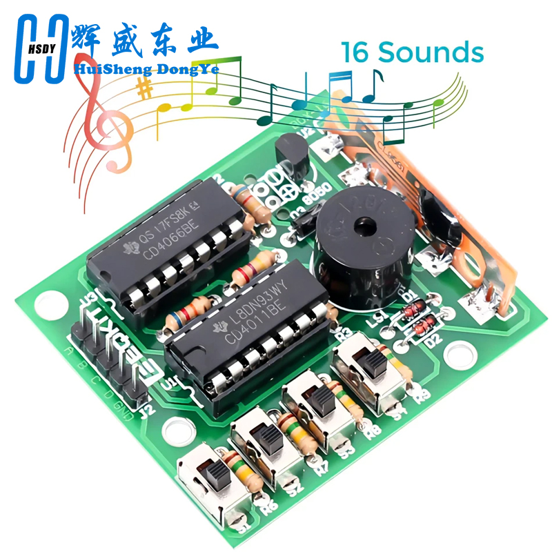 Diy Electronics For Adults - 16 Müzik Ses Kutusu BOX-16 Kurulu