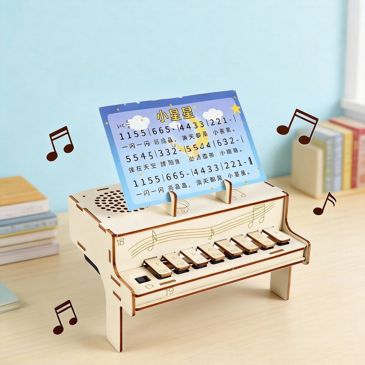 Diy Home Electronics Projects - DIY Ahşap Elektronik Piyano Modeli STEM