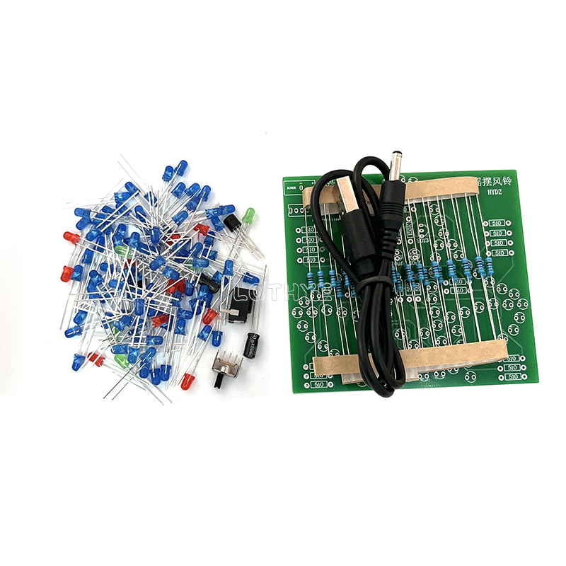 DC 3-5 V DIY LED Salıncak Rüzg - Diy Analog Electronics incelemesi ve fiyatı
