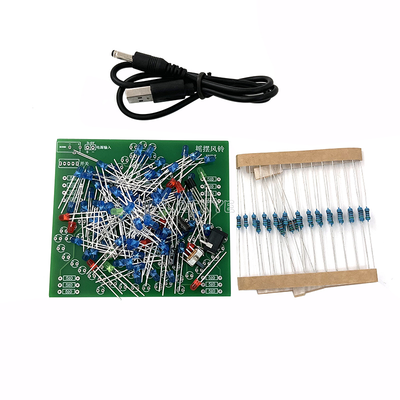 DC 3-5 V DIY LED Salıncak Rüzg - Diy Analog Electronics incelemesi ve fiyatı