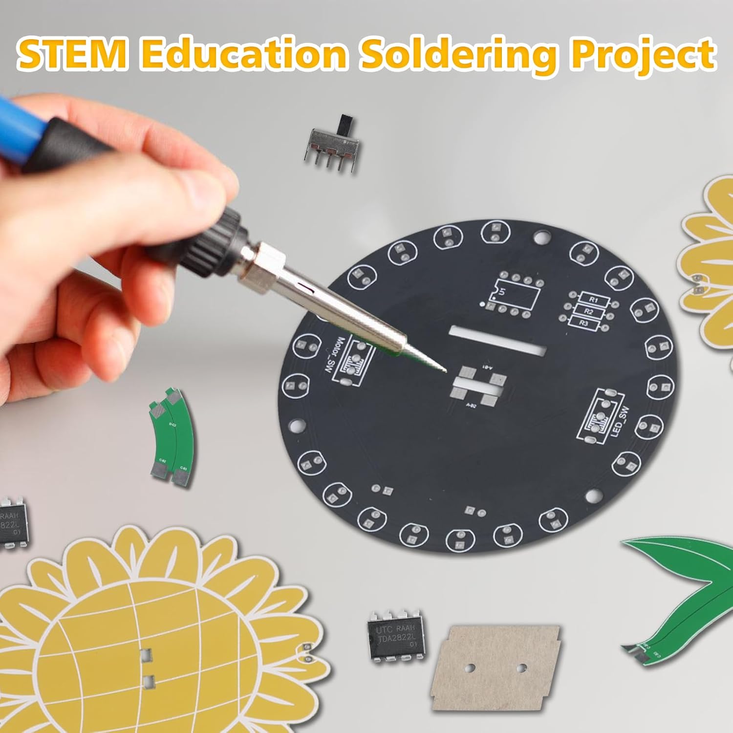 Işık Takip Ayçiçeği Lehimleme  - Diy Electronics For Adults incelemesi ve fiyatı