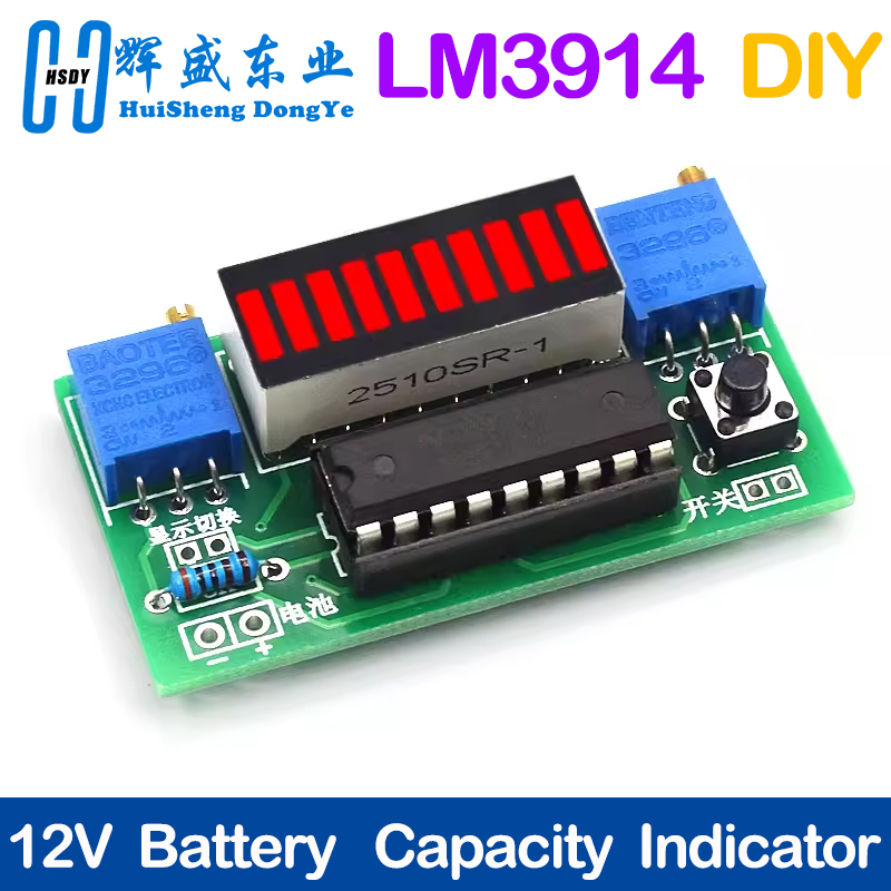 LM3914 10 Segment 3.7 V Lityum - Diy Electronics Test Equipment incelemesi ve fiyatı