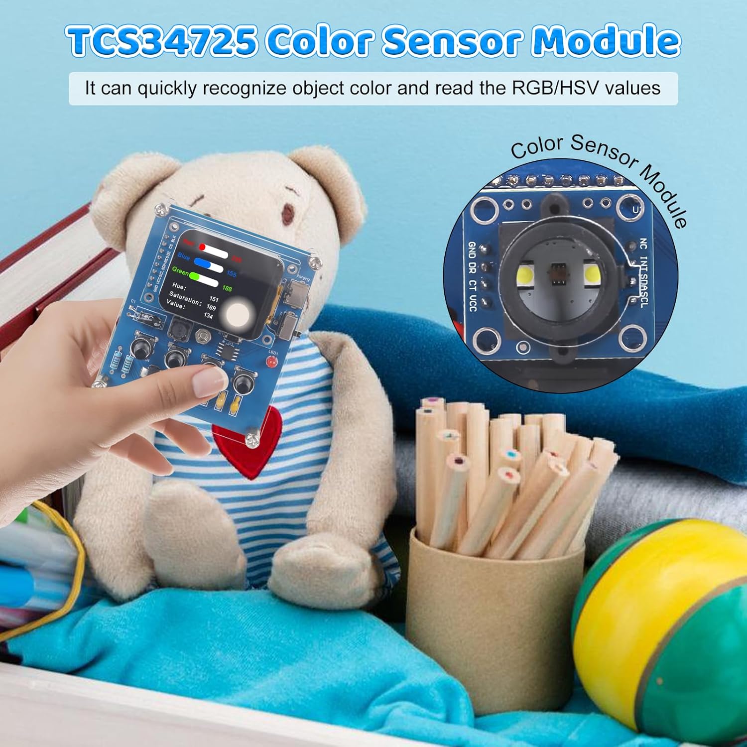 TCS34725 Sensörlü DIY Renk Tan - Diy Electronics For Adults incelemesi ve fiyatı